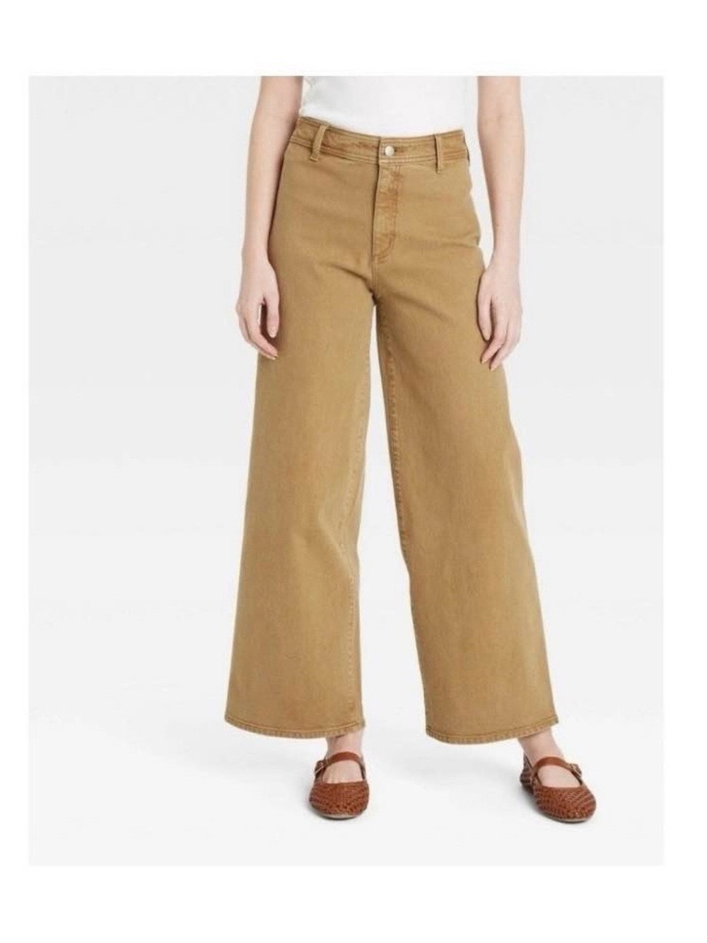 Universal Thread High-Rise Sailor Wide Leg Jeans in Autumn Honey